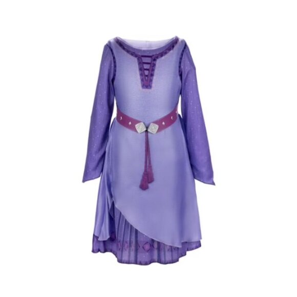 DISNEY WISH ASHA Adventure Dress Girls 4-6X Purple Costume New-Size 4-6x - Picture 2 of 5